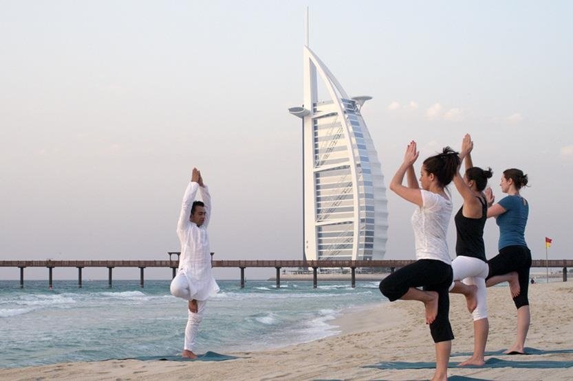 beach yoga dubai