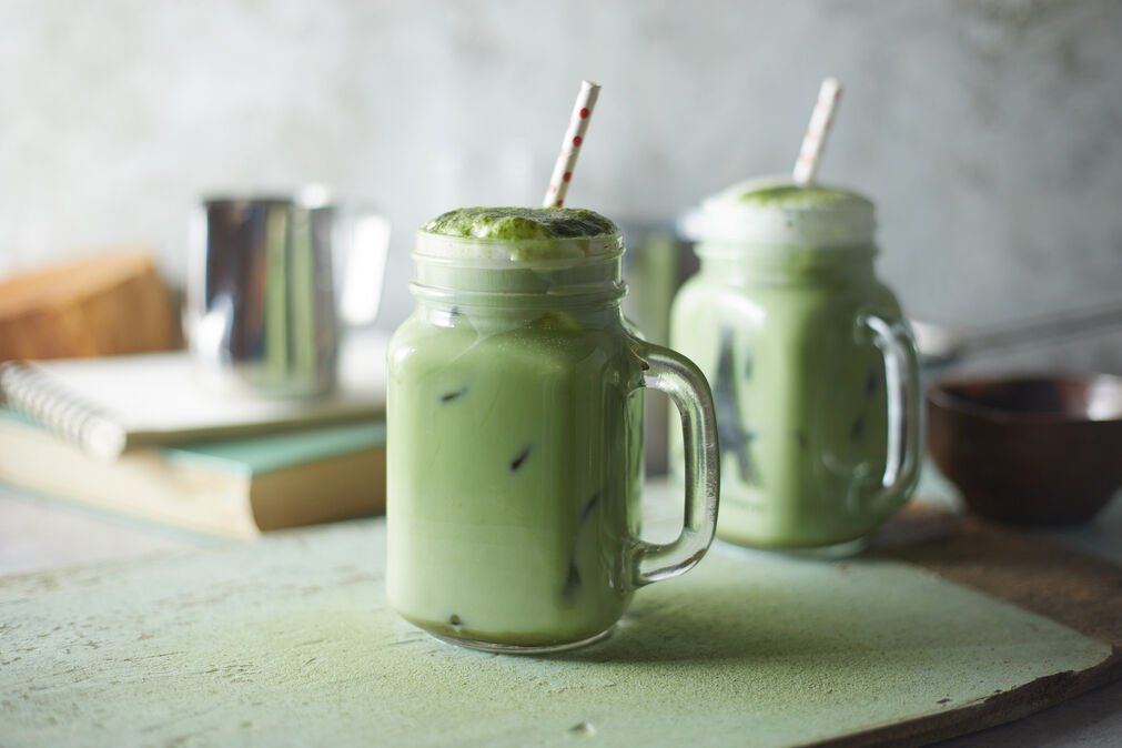 iced matcha latte