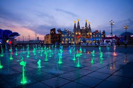 global village fountain