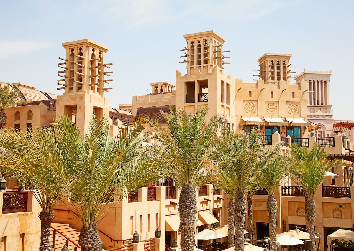 wind towers at madinat jumeirah