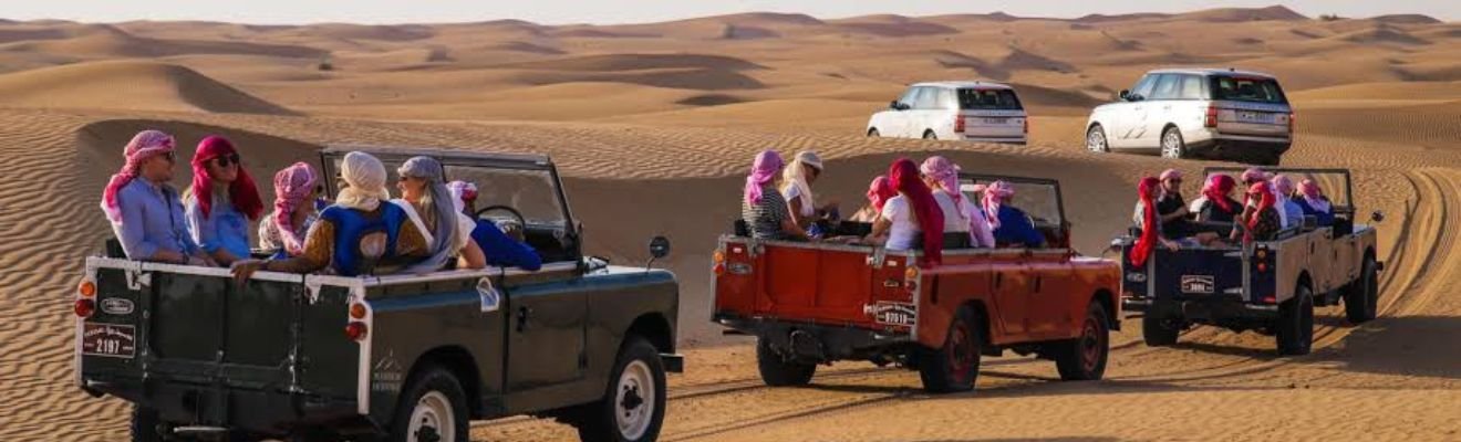 Dune bashing during a Dubai desert safari.