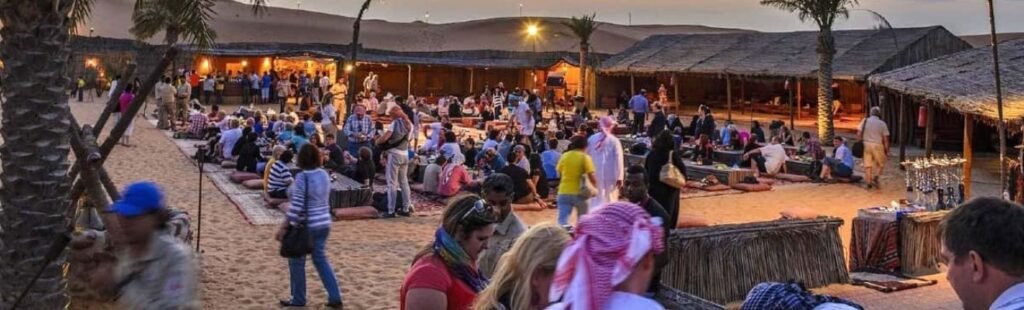 Thrilling dune bashing in Dubai's desert.