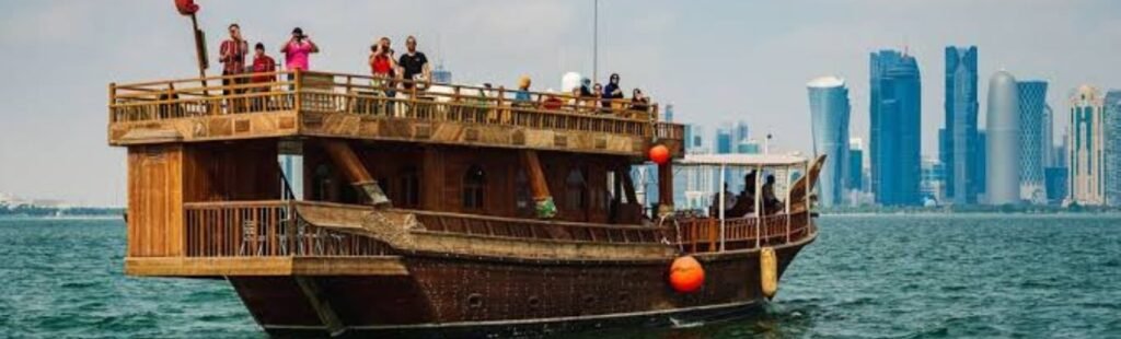 Interior of a luxurious Dhow Cruise on Dubai Creek.