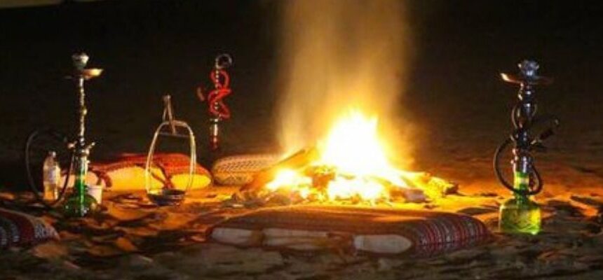 Luxury Safari Dubai › Forever Tourism LLC Luxury safari vehicle navigating Dubai's desert dunes.