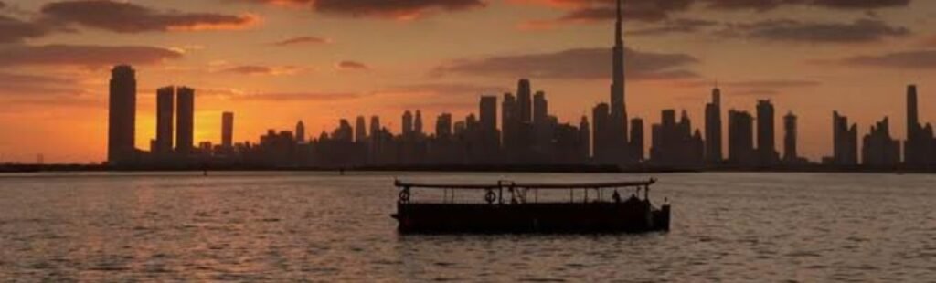 Interior of a luxurious Sunset Dhow Cruise in Dubai.