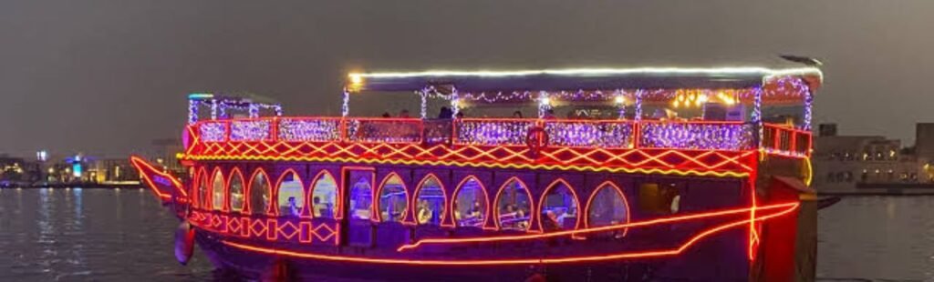 Traditional Arabic coffee served on Dhow Cruise Marina.