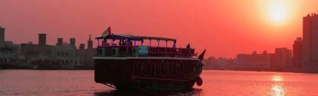 Elegant dining setup on the sunset cruise.