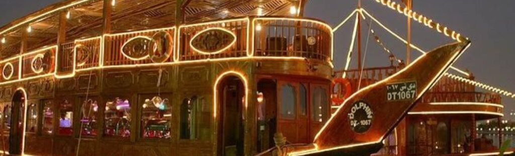 Couple enjoying the deck of a cruise ship.