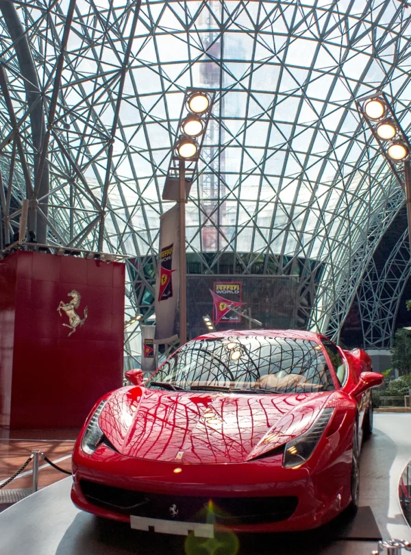 Experience an action-packed day at Ferrari World Yas Island, Abu Dhabi, featuring thrilling Ferrari World Abu Dhabi attractions and must-try rides.