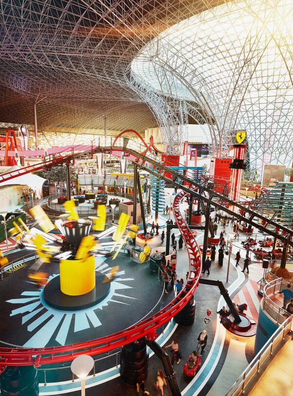 Experience an action-packed day at Ferrari World Yas Island, Abu Dhabi, featuring thrilling Ferrari World Abu Dhabi attractions and must-try rides.