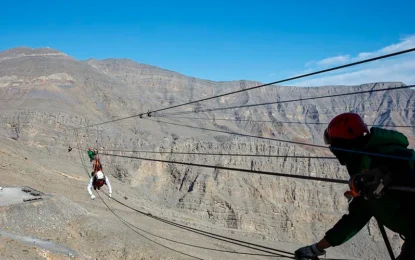 Stuck in the City? Escape to the World’s Longest Zipline Adventure at Jebel Jais!