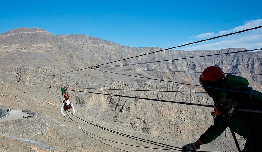 Stuck in the City? Escape to the World’s Longest Zipline Adventure at Jebel Jais!