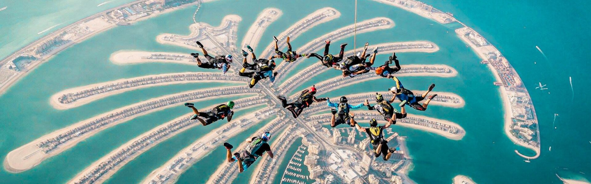 Skyline view featuring Burj Khalifa, Dubai Marina, Jumeirah Beach, and Burj Al Arab — highlights of a Dubai City Tour.