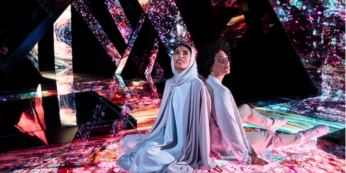 AYA Universe Dubai – A 2025 Experience Like No Other! › Forever Tourism LLC Entrance view of AYA Universe Dubai showcasing the attraction's stunning interior with details on timings, location, and ticket information.