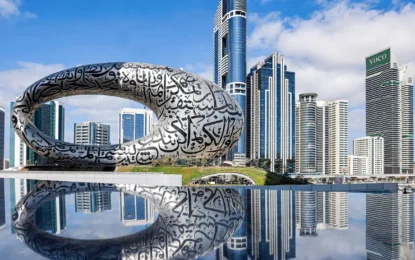 Futuristic architecture of the Museum of The Future Dubai, highlighting its unique design. Plan your visit with updated Museum of The Future opening hours and secure your Museum of The Future tickets now.