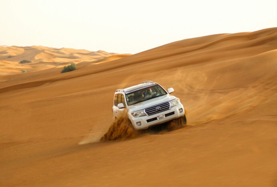 Thrilling dune bashing in desert safari Dubai. Experience the adrenaline rush with a memorable desert adventure.