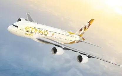 Etihad Airways flight from UAE to Indonesia, offering exceptional comfort and service for your journey to Indonesia.