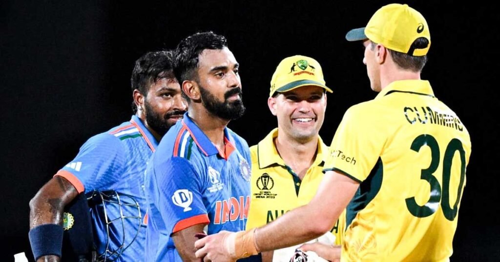 Australia vs India live match in action, showing key moments and the updated Australia vs India scorecard.