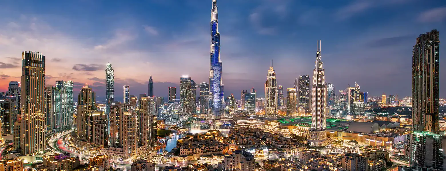 Dubai Burj Khalifa at sunset – Get your Burj Khalifa Tickets for breathtaking city views from the world’s tallest building.