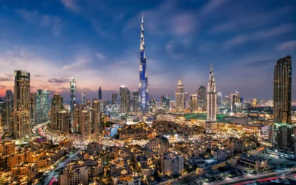 Dubai Burj Khalifa at sunset – Get your Burj Khalifa Tickets for breathtaking city views from the world’s tallest building.