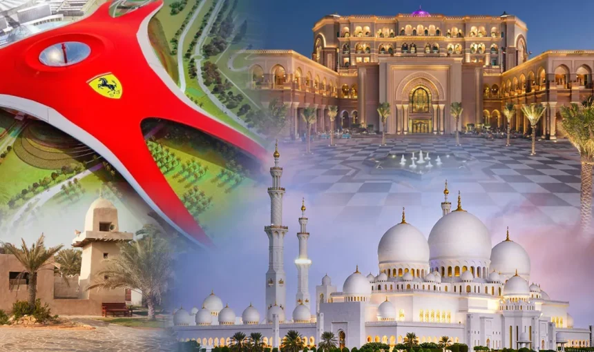 City Tour Abu Dhabi 2025: Book the Best Deals Now! › Forever Tourism LLC View of Ferrari World Yas Island, a highlight among Abu Dhabi tourist spots featured in the City Tour Abu Dhabi.