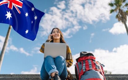 Checklist for Australia visa from Dubai showing tourist visa requirements and correct visa photo size.