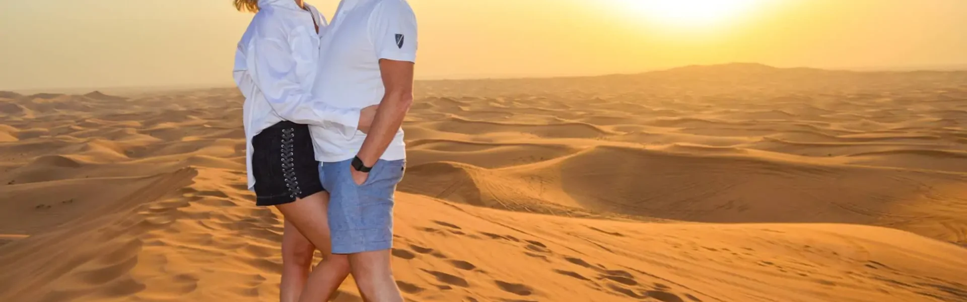 Morning Desert Safari in Dubai showcasing the stunning Dubai desert landscape. Learn what to wear for an exciting Desert Safari Dubai adventure.