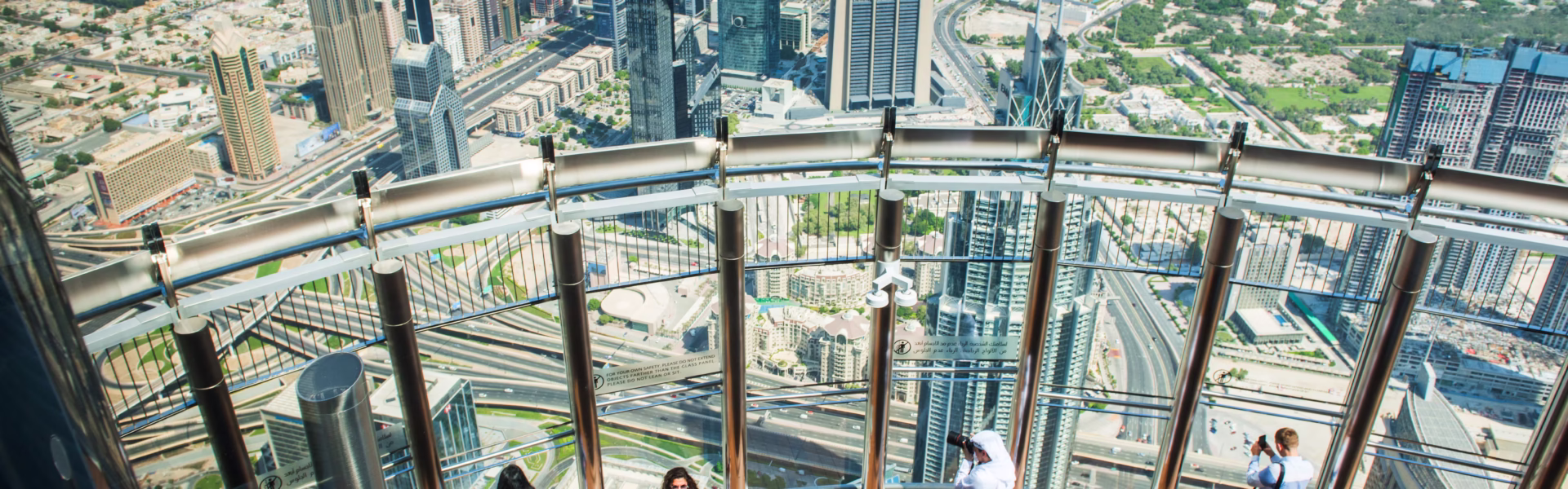 Skyline view featuring the Burj Khalifa and Museum of the Future, highlighting popular attractions included in Dubai city tour packages and top things to do in Dubai.