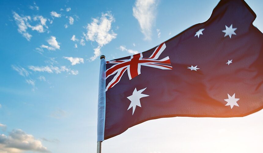 Australia Visa Processing Time – What No One Tells You › Forever Tourism LLC Illustration of passport, travel documents, and a clock symbolizing Australia visa processing time and tourist visa requirements.