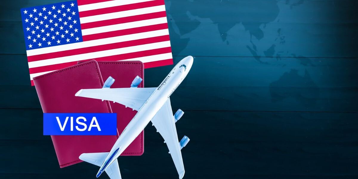 Passport and travel documents prepared for a USA visa application, highlighting key steps and tourist visa USA requirements for travelers from Dubai.
