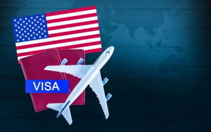 Passport and travel documents prepared for a USA visa application, highlighting key steps and tourist visa USA requirements for travelers from Dubai.