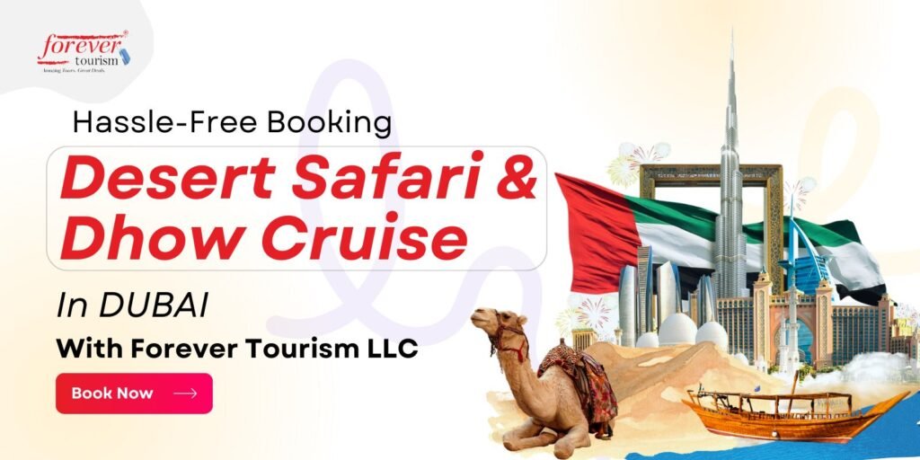 Experience an enchanting dhow cruise along Dubai Marina with a delicious dinner, live entertainment, and panoramic city views on a traditional wooden boat.