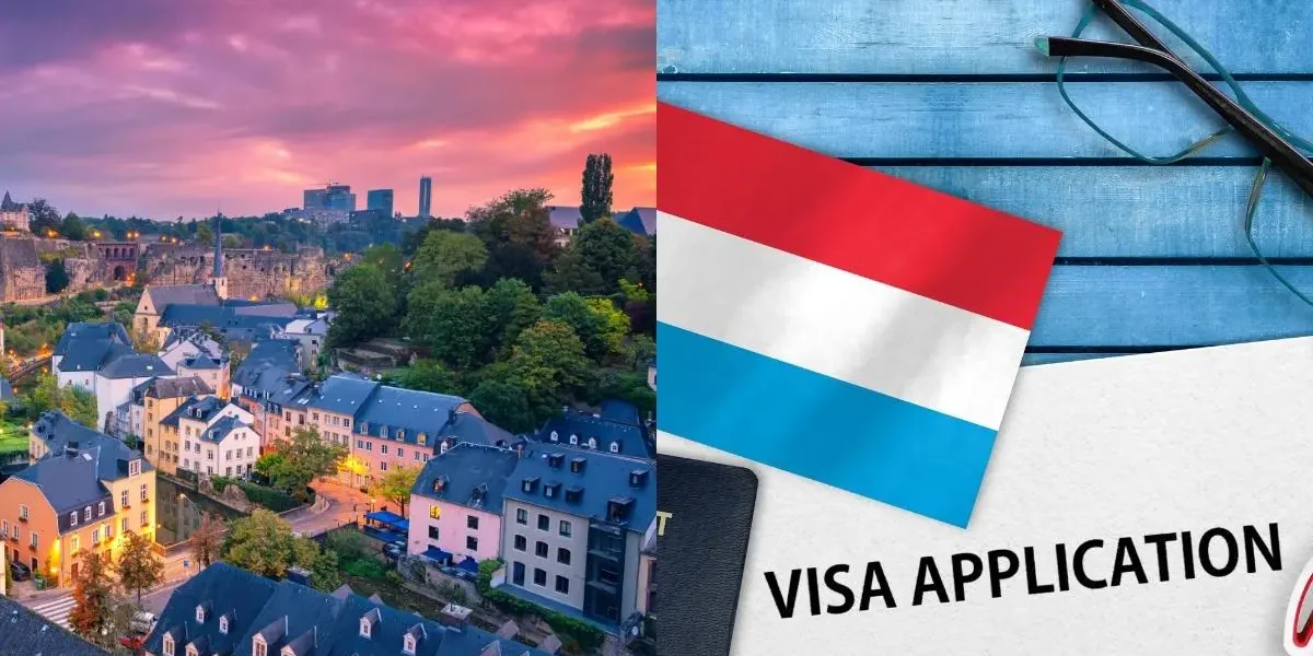 Passport and travel documents for Luxembourg visa from Dubai, representing access to European countries with a Schengen visa.