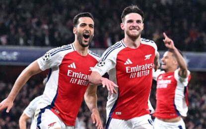 Arsenal vs Real Madrid – Want to See the Next One? › Forever Tourism LLC Fans cheering during the Arsenal vs Real Madrid Champions League match – a classic clash between Arsenal F.C. vs Real Madrid.
