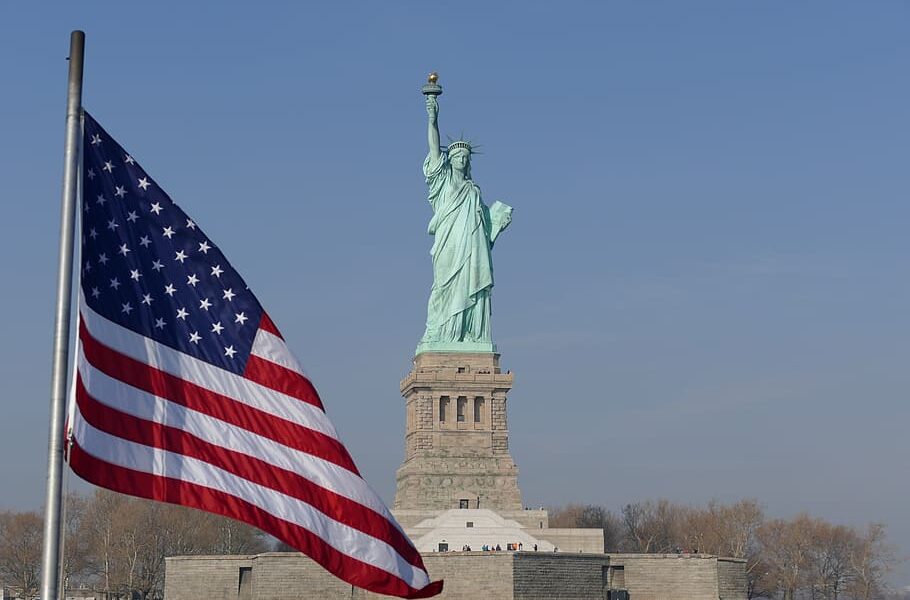 Illustration of a passport and visa documents representing tourist visa US requirements, U.S. visa application, and US tourist visa process from Dubai.