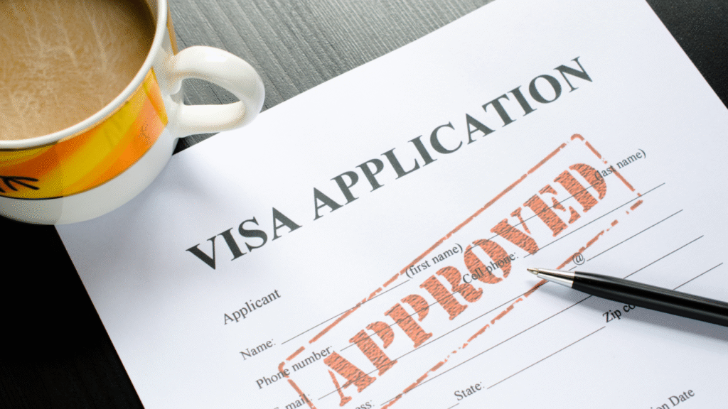 Australia Visa – Insider tricks to speed up approval › Forever Tourism LLC Traveler reviewing Australia visa documents with information on Australia tourist visa 2025 and estimated visa processing time.