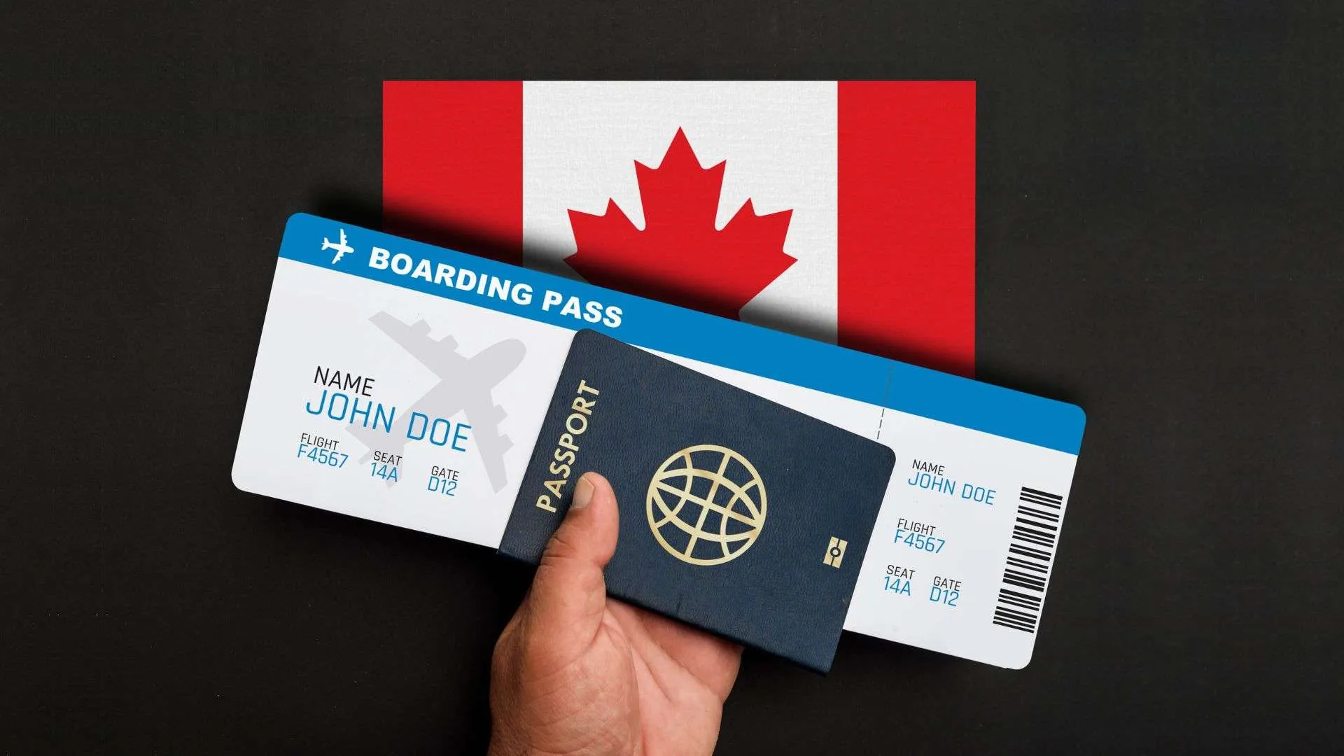 Passport and travel documents for Canada Visa From Dubai showing Canada visa requirements for UAE residents and tourist visa guidelines.