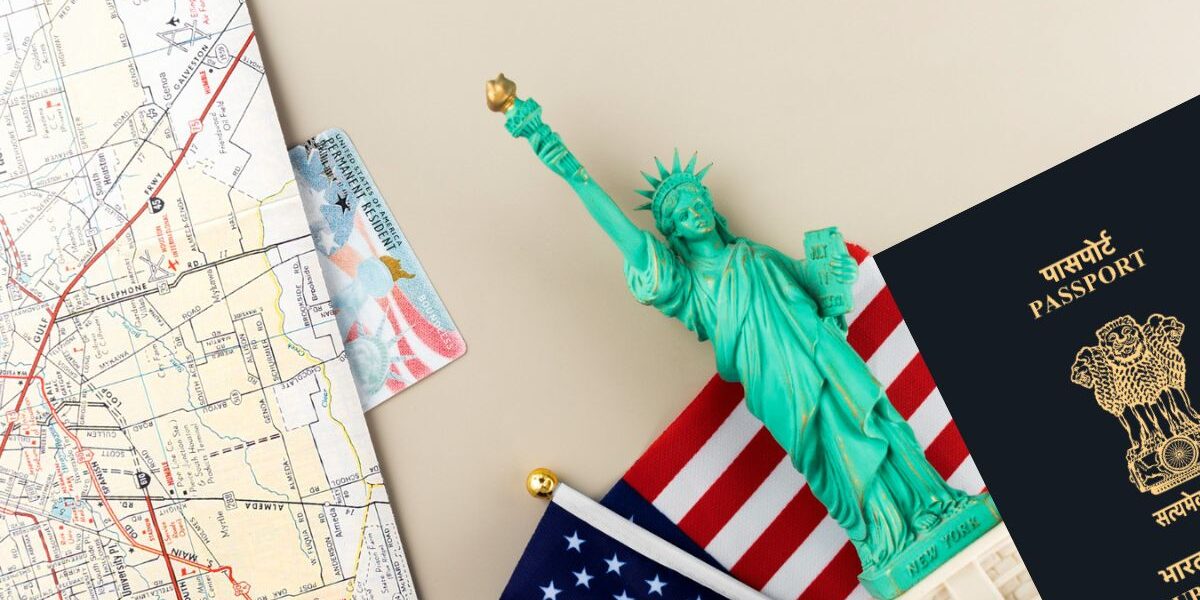Passport with USA visa stamp representing the USA visa application process and status tracking.