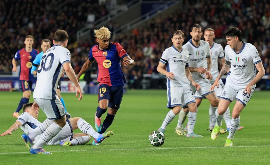 Barcelona vs Inter – Want In for the Next Thriller? › Forever Tourism LLC FC Barcelona players in action during the Barcelona vs Inter match at Camp Nou.