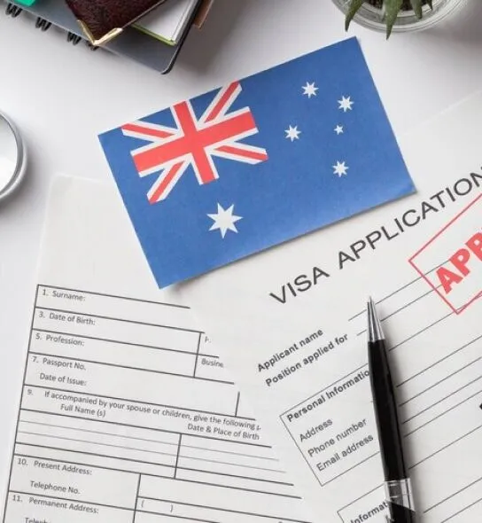 Australia Tourist Visa From Dubai – #TopTips for 2025 › Forever Tourism LLC Applicant reviewing documents for Australia tourist visa from Dubai with details on visa processing time and application steps.