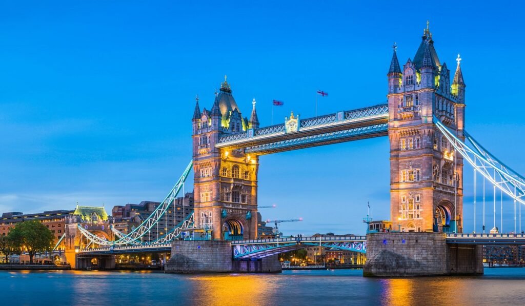 UK Visa for UAE Residents – Top Hacks for Fast Entry › Forever Tourism LLC Illustration showing UK visa for UAE residents with travel documents, highlighting United Kingdom visa requirements and tourist visa processing time.