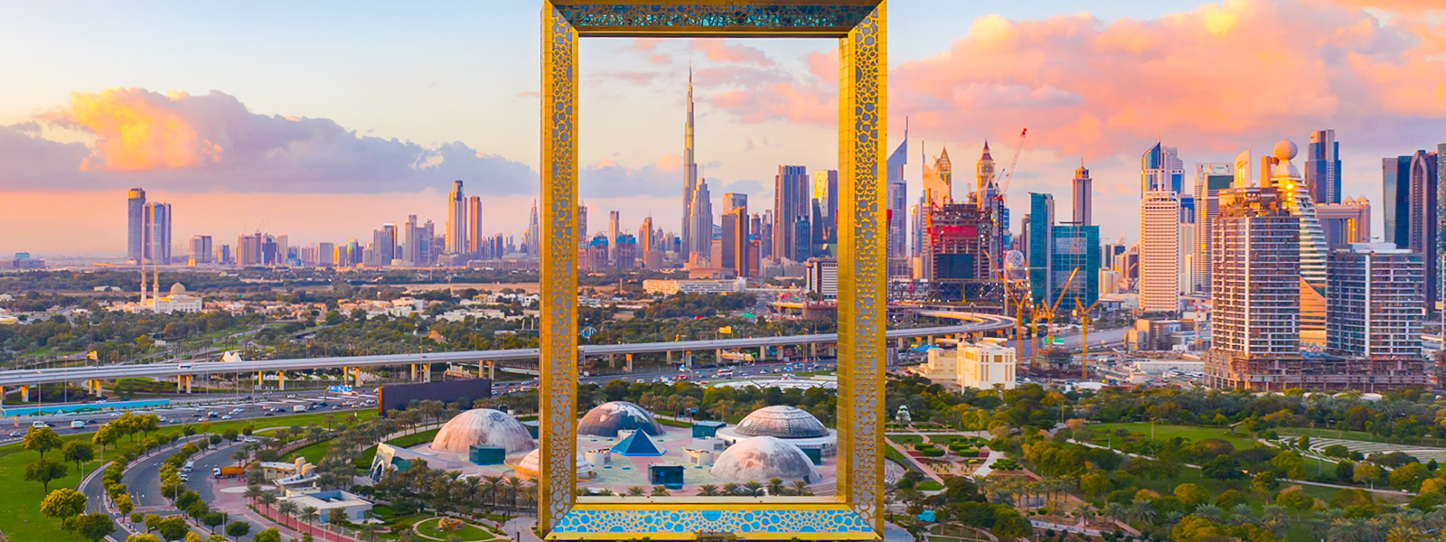 Visitors enjoying panoramic views at Dubai Frame with Dubai Frame tickets offers and exclusive ticket price discounts.