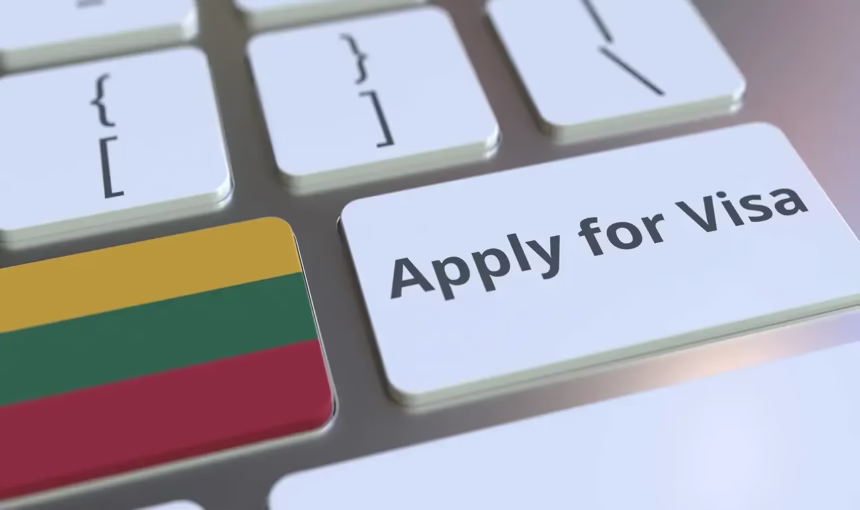 Lithuania Schengen Visa Dubai: 5 Tips To Avoid Rejection #2025 › Forever Tourism LLC Traveler reviewing Lithuania Schengen visa Dubai application documents in Dubai, highlighting the easiest Schengen visa process and requirements.