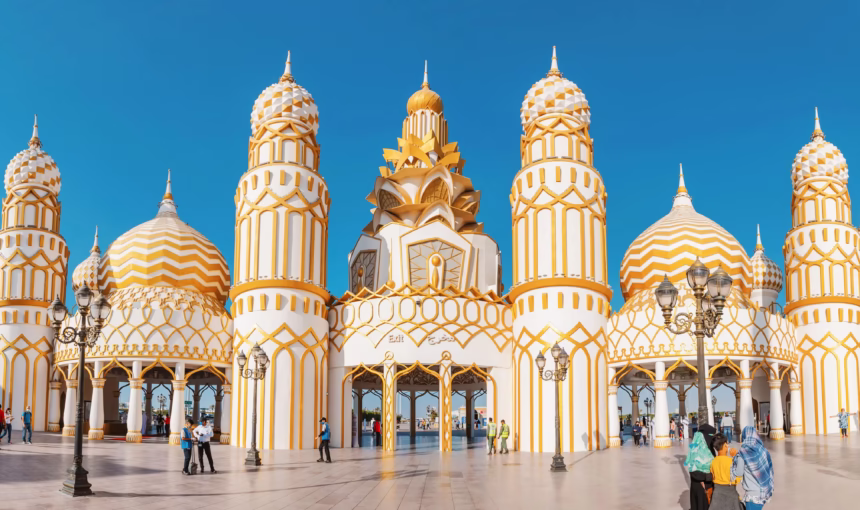 Any Day Ticket Global Village | Valid On Weekends? #ReadThis › Forever Tourism LLC Visitors entering Global Village with online tickets; highlights ticket price options and Any Day Ticket Global Village benefits.