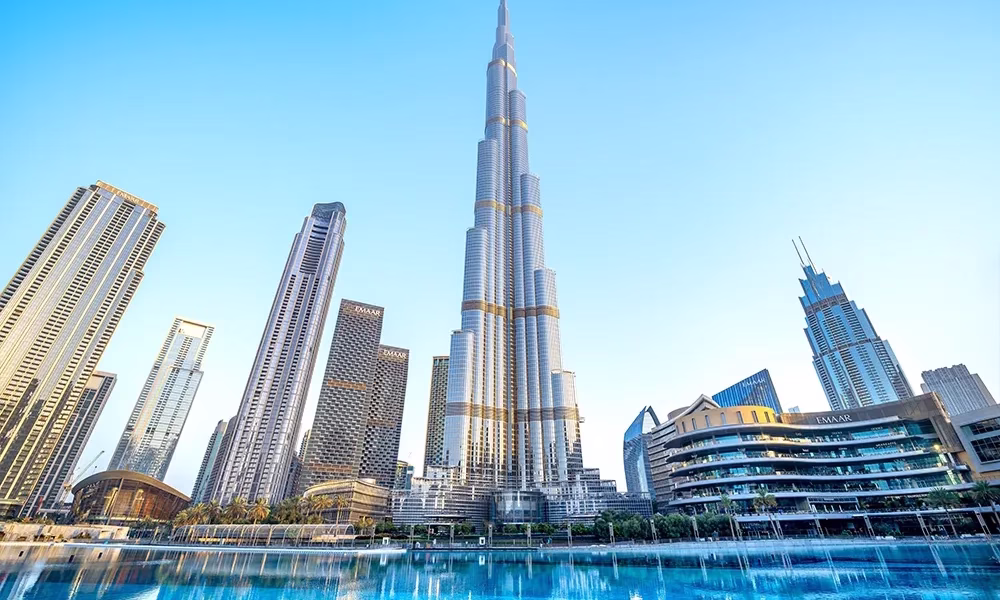 Scenic view of popular Dubai attractions featured in a Dubai city tour package, showcasing highlights from Dubai sightseeing packages and day tours.