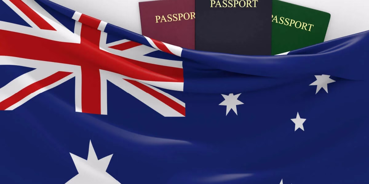 Travel documents and passport ready for Australia visa from Dubai – easy Australia tourist visa application process.