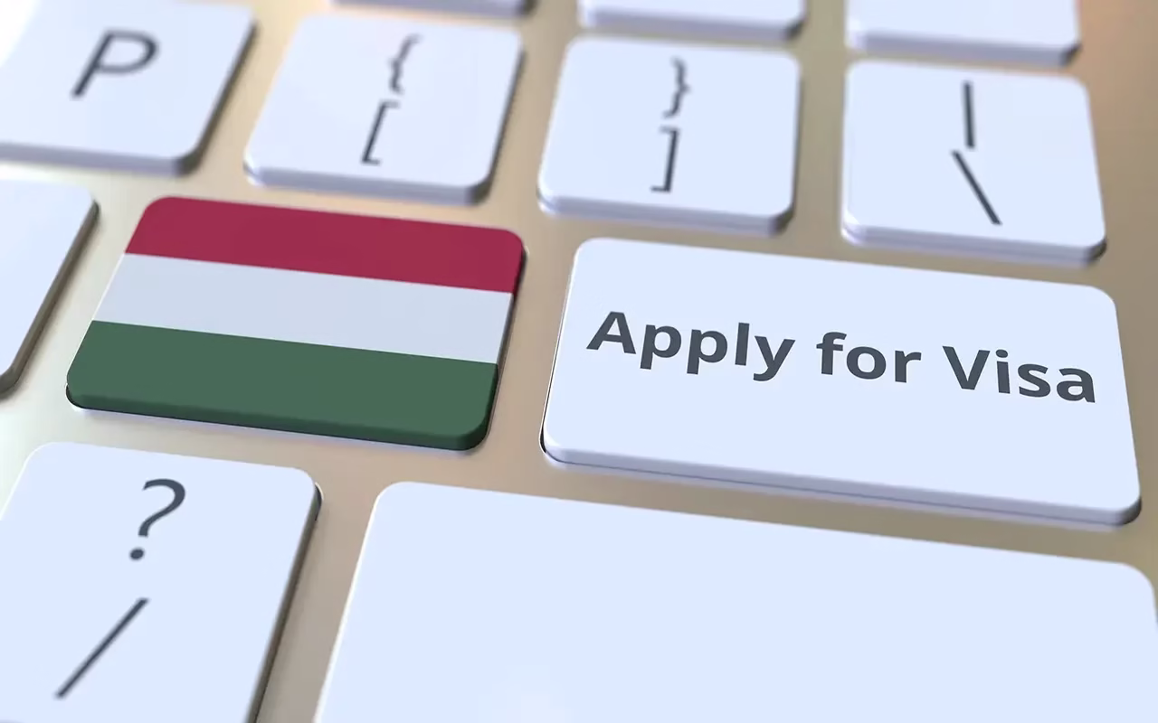 Person submitting Hungary Schengen visa application in Dubai, showcasing the process to apply for a Schengen visa Dubai.