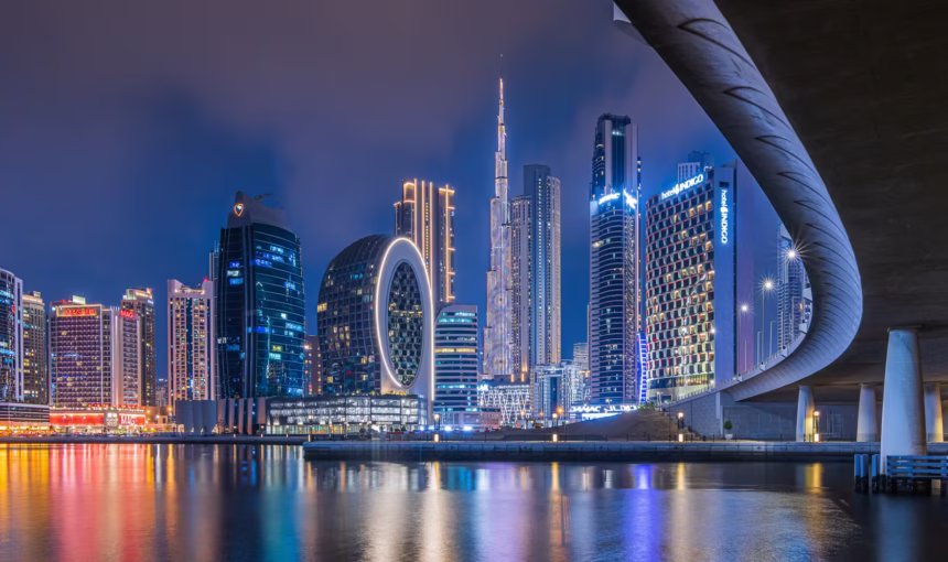 Holiday Package | 3N/4D Dubai Plan That Actually Delivers #TopPick › Forever Tourism LLC Skyline view of Dubai at sunset, part of a 3 nights, 4 days holiday package and package tour.