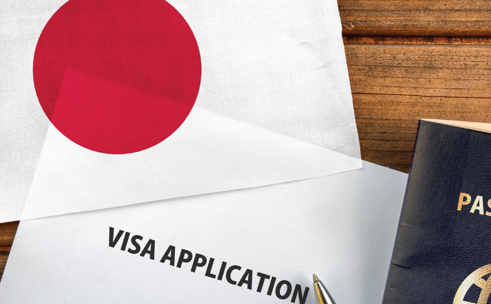 Travel documents and passport ready for Japan tourist visa Dubai – your guide to Japan visa application from Dubai with complete visa requirements.