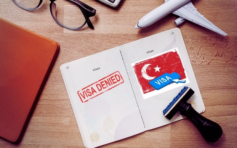 Travel documents and passport for Turkey visa from Dubai – showcasing Turkey tourist visa process and requirements for UAE residents.